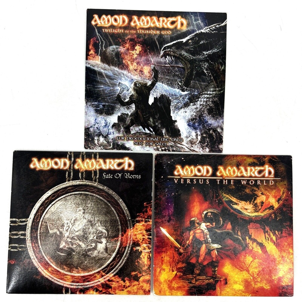 Amon Amarth Promo CD‎ Lot Norns Twilight Versus Metal Blade Not For Sale